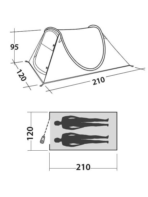 Oase Outdoors Easy Camp Fireball 200 Tent