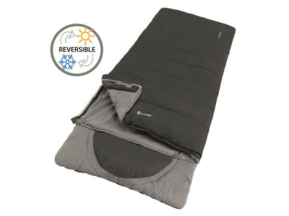 Oase Outdoors Outwell Contour Slaapzak Zwart - Rits Links