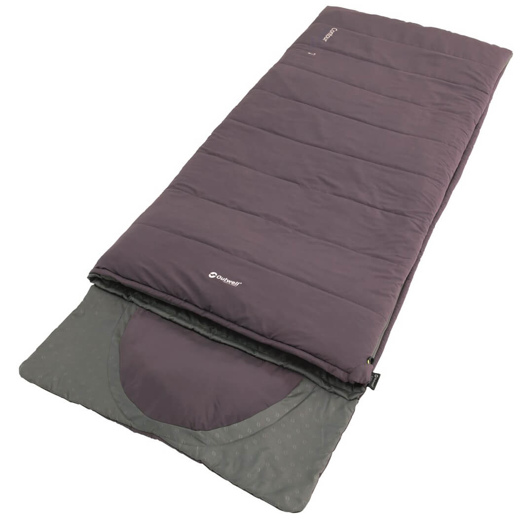 Oase Outdoors Outwell Contour Slaapzak Paars - Rits Rechts