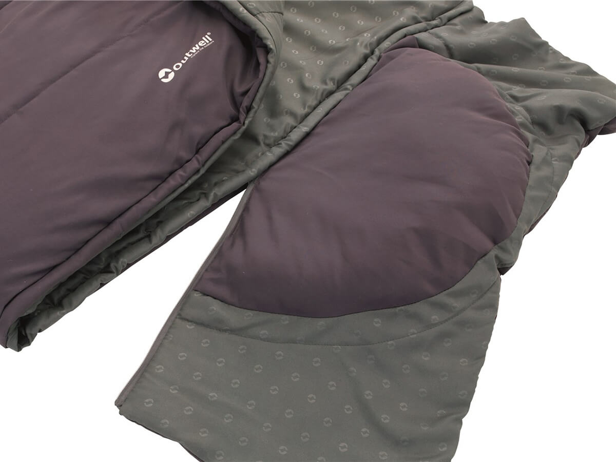 Oase Outdoors Outwell Contour Slaapzak Paars - Rits Rechts