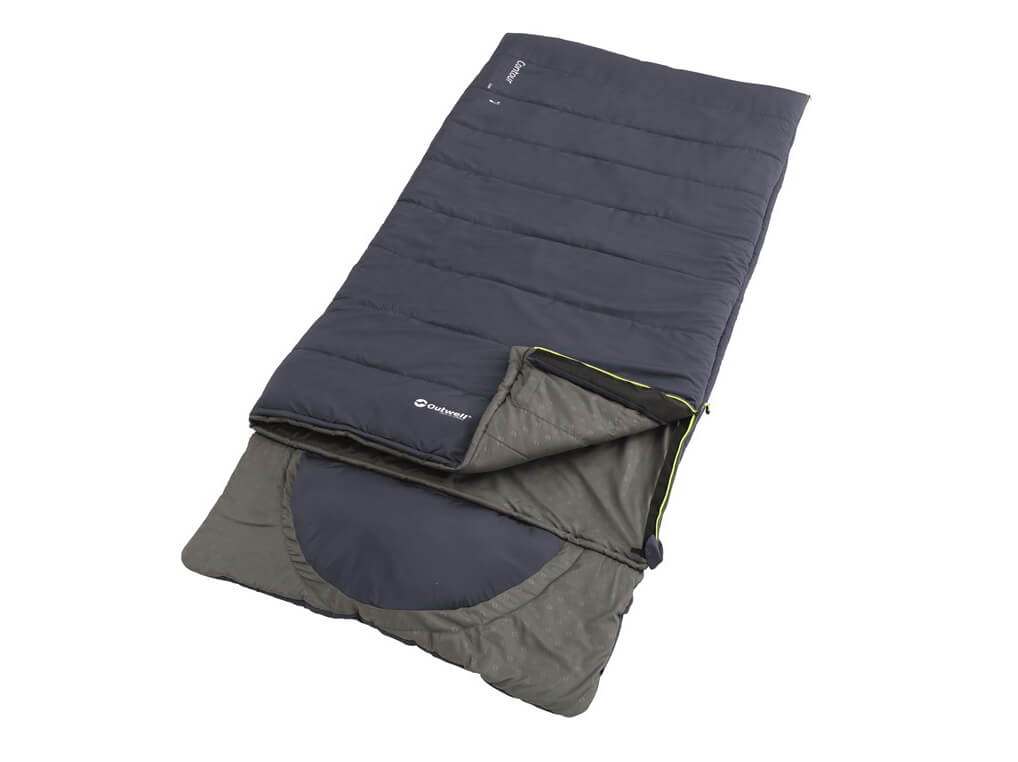 Oase Outdoors Outwell Contour Lux Slaapzak Blauw - Rits Rechts