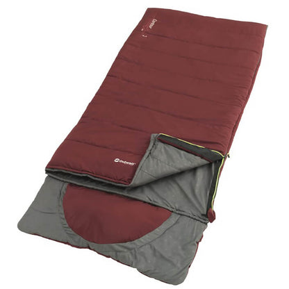 Oase Outdoors Outwell Contour Lux Slaapzak Rood - Rits Rechts