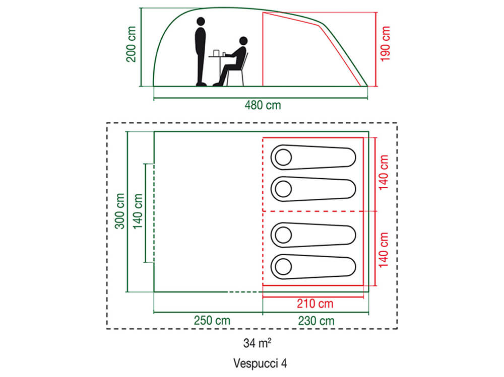 Coleman Vespucci 4 Tent